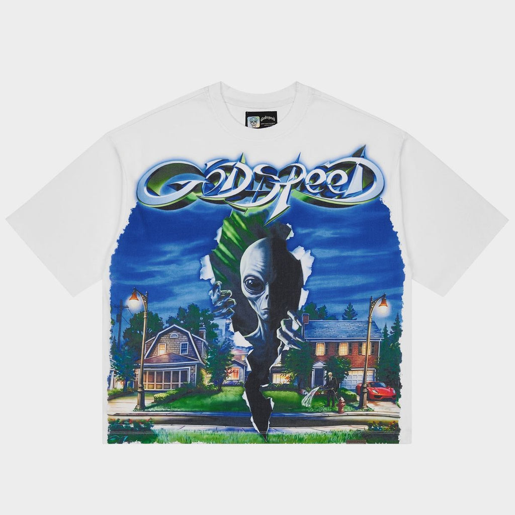 Godspeed Neighborhood Watch T-shirt White