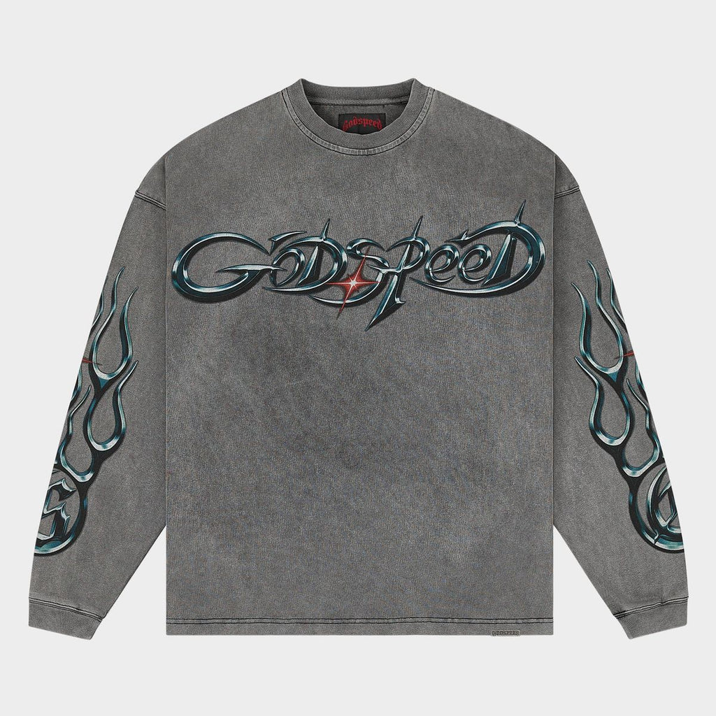 Godspeed New Age Reloaded Long Sleeve T-shirt Grey Wash