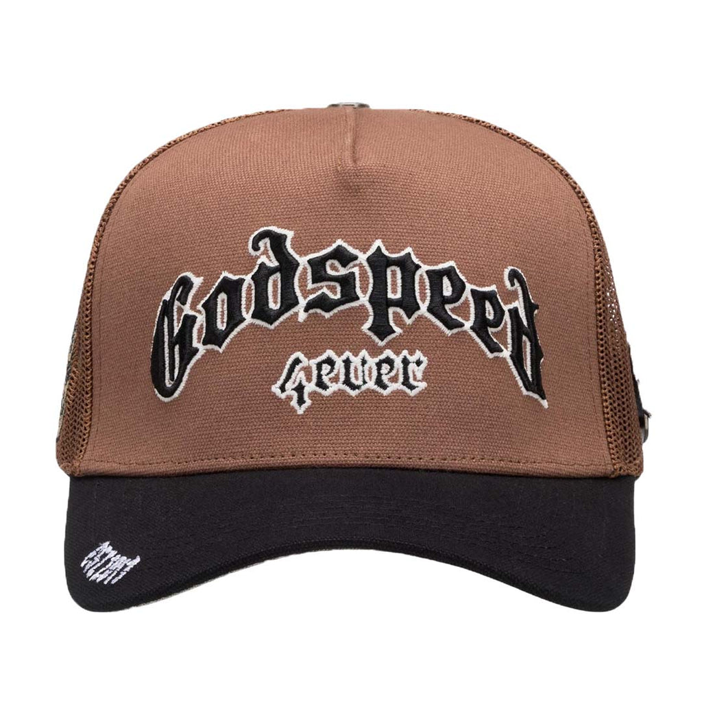 Godspeed Forever Trucker Hat 'Brown'