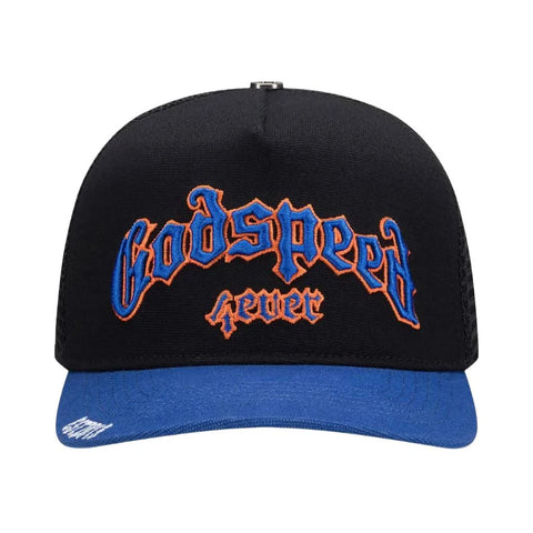 Godspeed Forever Trucker Hat Black Blue